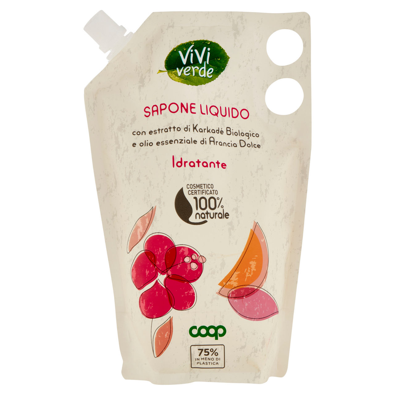 Ricarica sapone liquido idratante vivi verde coop ml 600 - Immagine 01