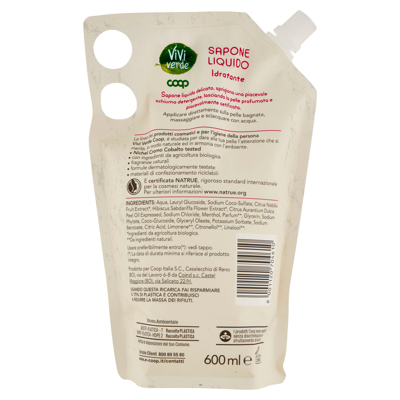 Ricarica sapone liquido idratante vivi verde coop ml 600 - Immagine 31