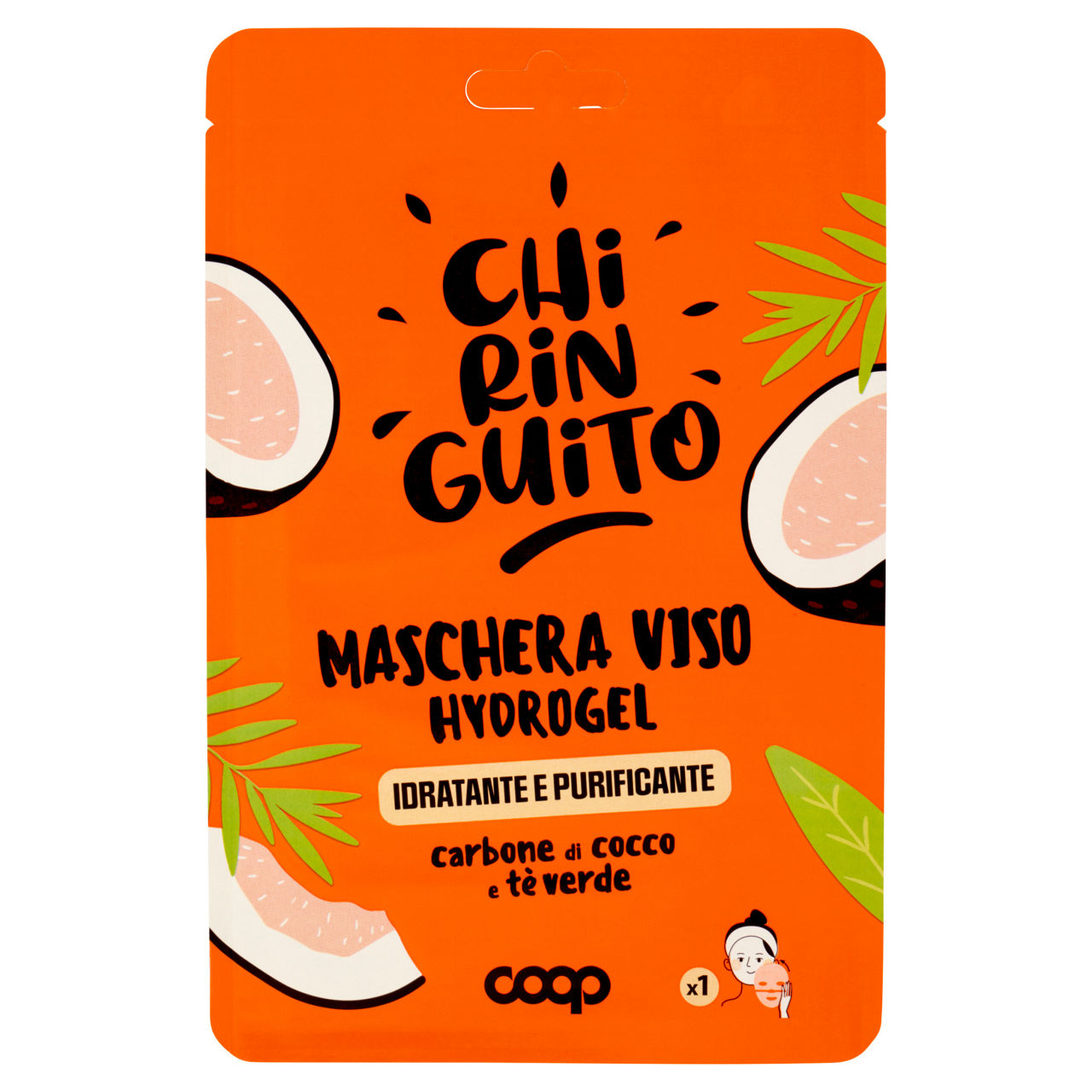 Maschera viso in tessuto hydrogel idratante e purificante chiringuito coop pz.1 - Immagine 01