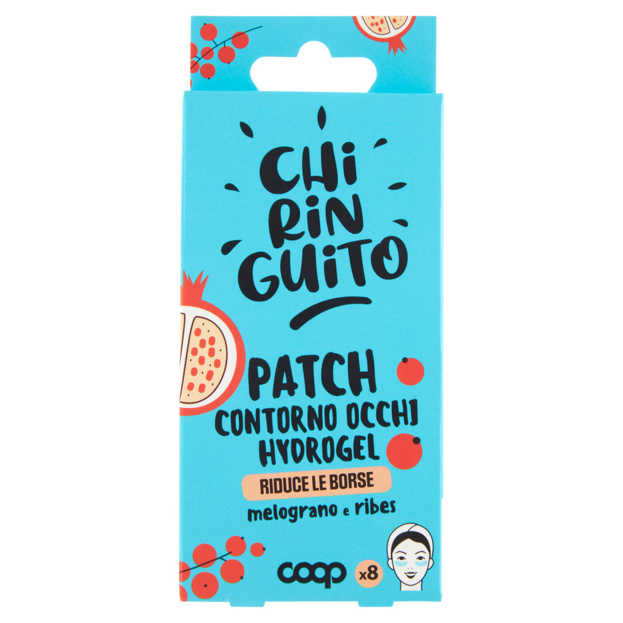 Patch contorno occhi hydrogel riduce le borse chiringuito scatola coop pz.8