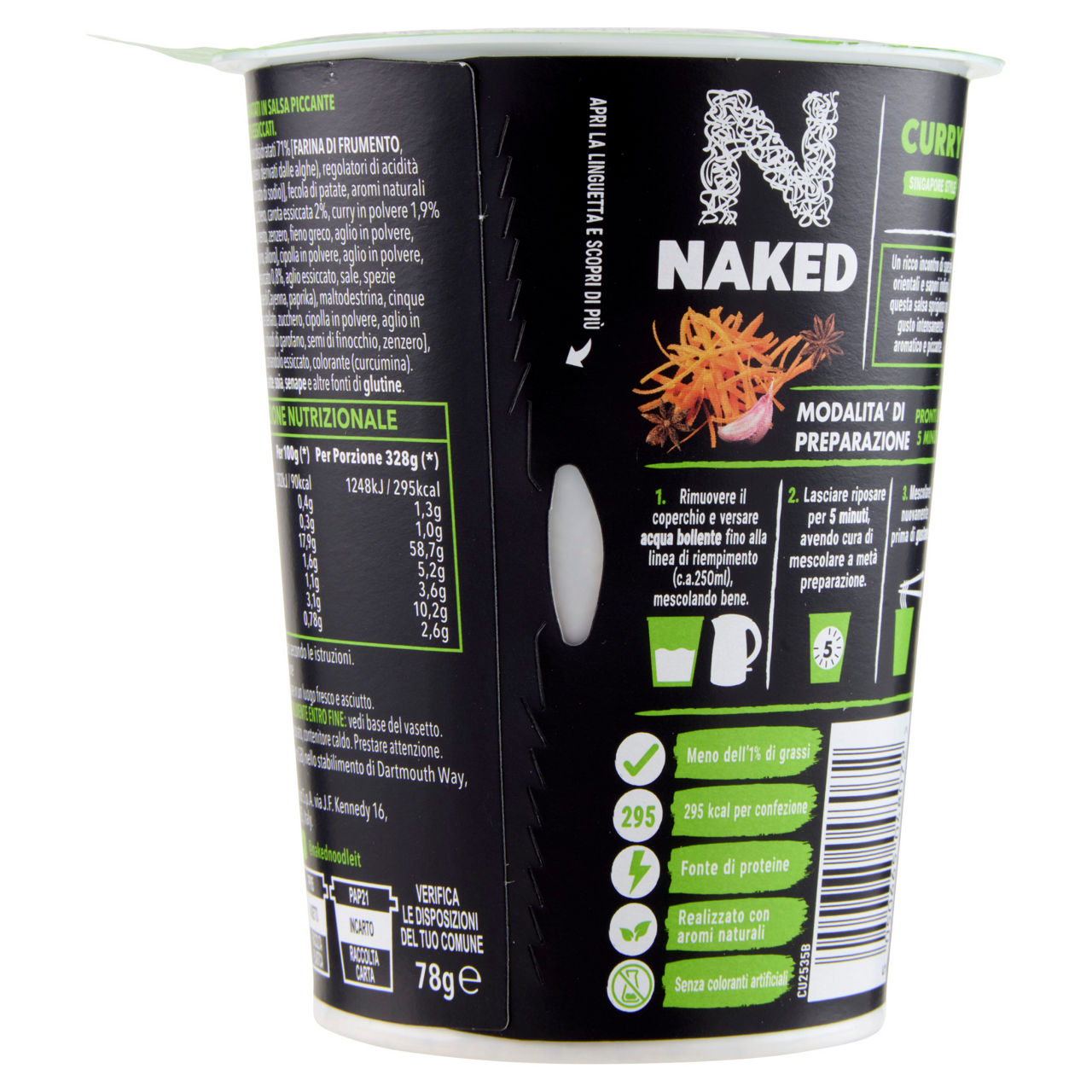 Noodles in salsa piccante Singapore Style 78 gr - Immagine 51