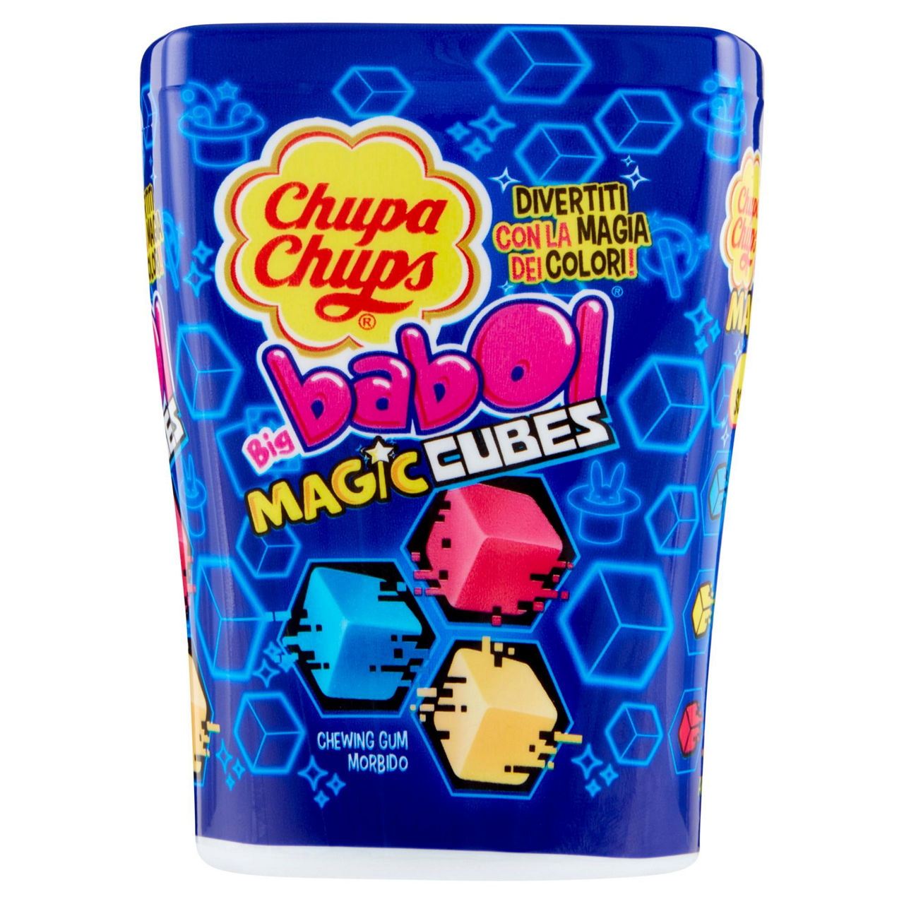 Chewing gum morbidi in cubetti colorati alla frutta 86 gr
