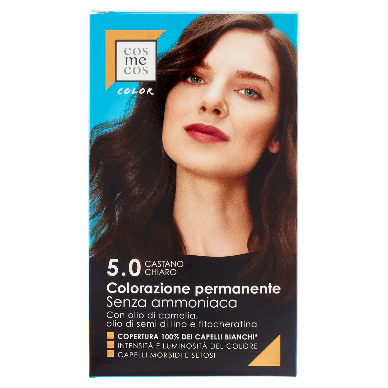 Colorazione per capelli permanente 5.0 castano chiaro 1 pz