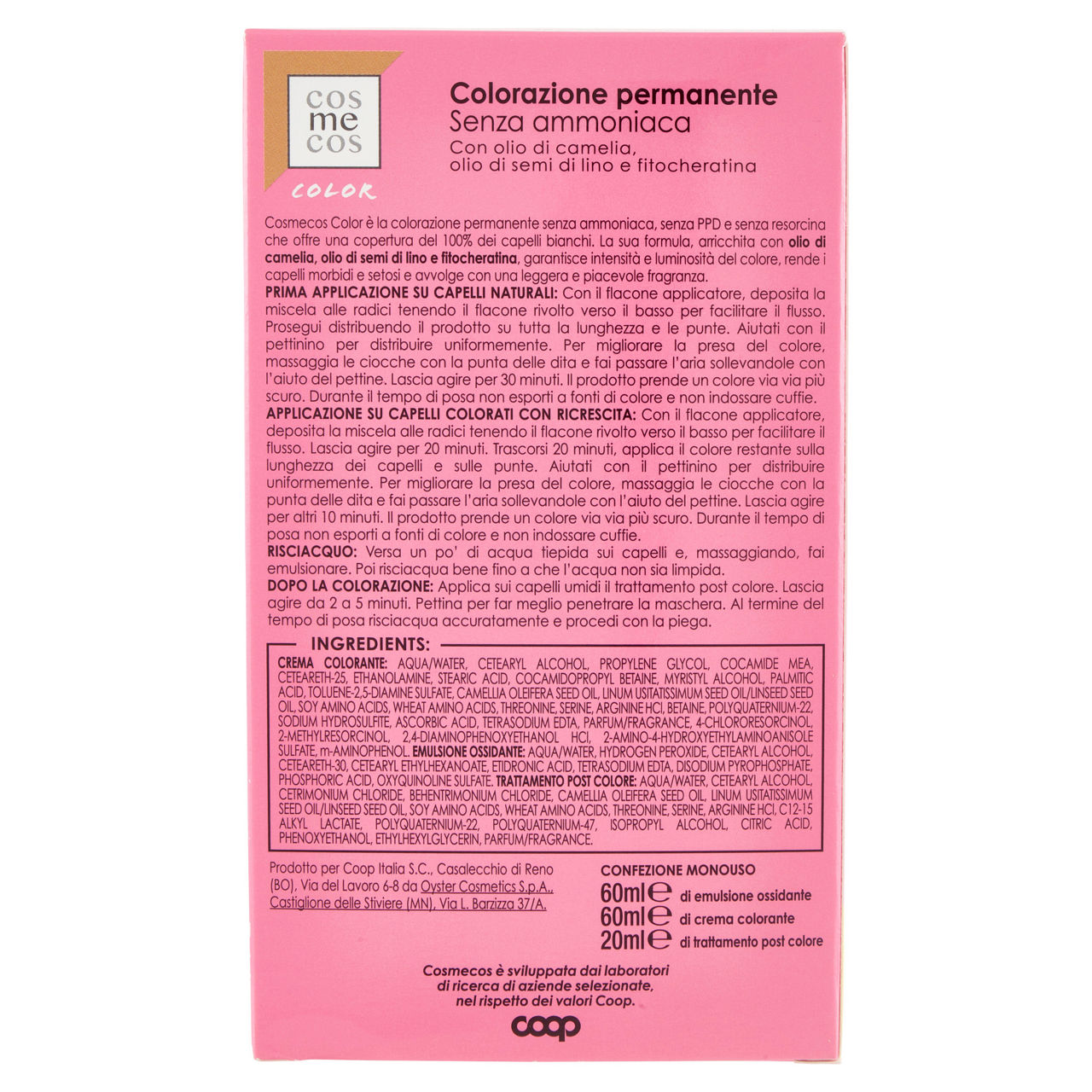 Colorazione per capelli permanente 3.0 castano scuro 1 pz - Immagine 61