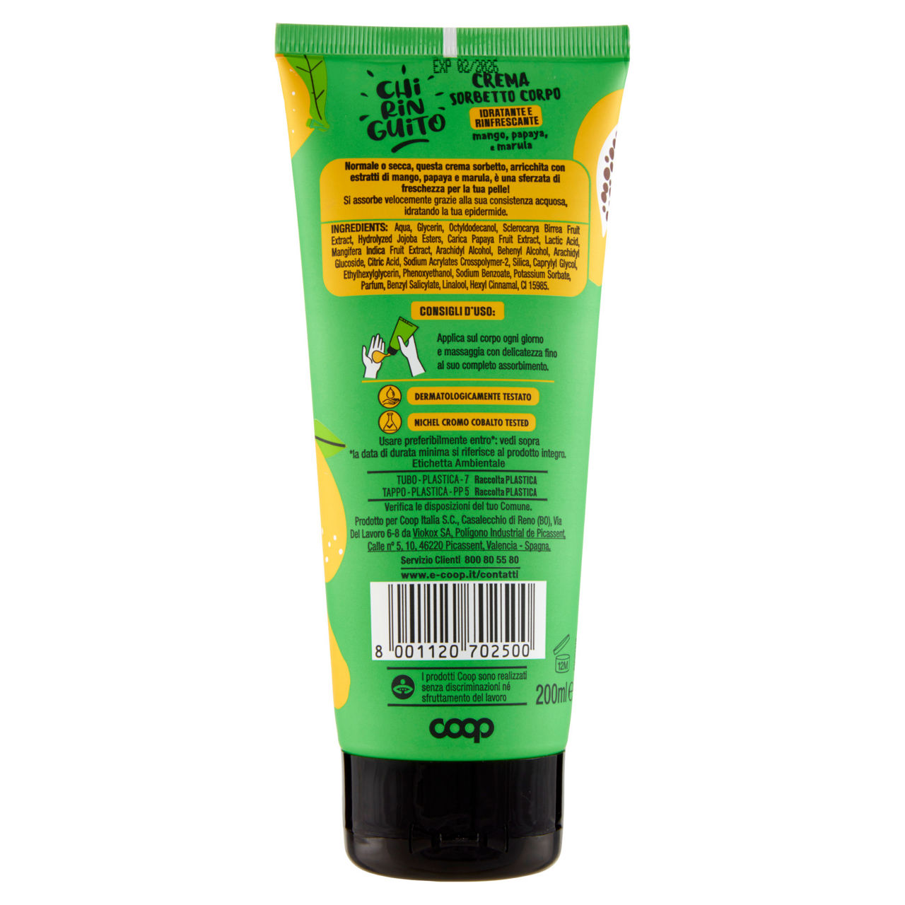 Crema sorbetto corpo idratante e rinfrescante chiringuito coop ml 200 - Immagine 41