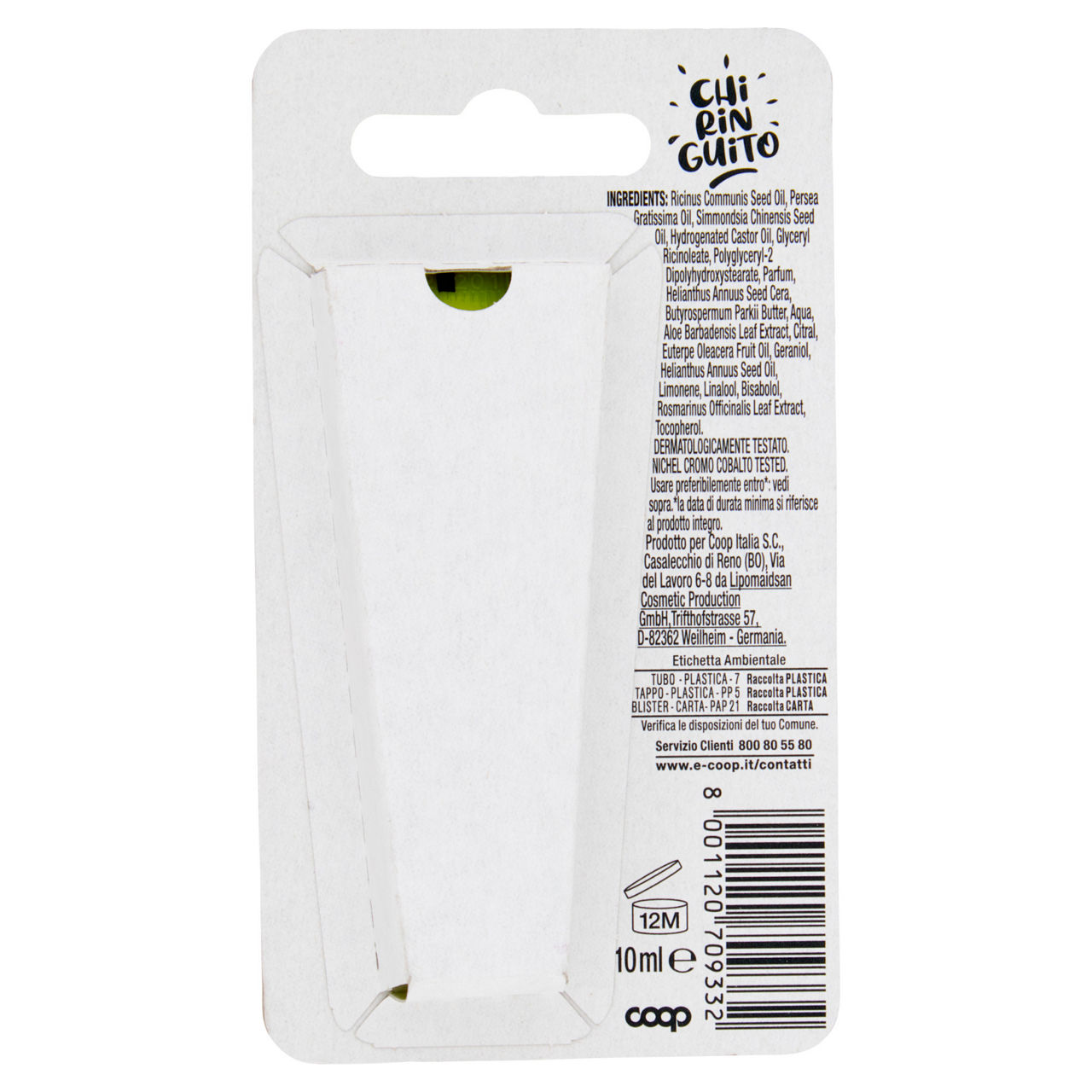 Balsamo labbra riparatore olio di avocado olio jojoba chiringuito coop ml10 pz.1 - Immagine 41