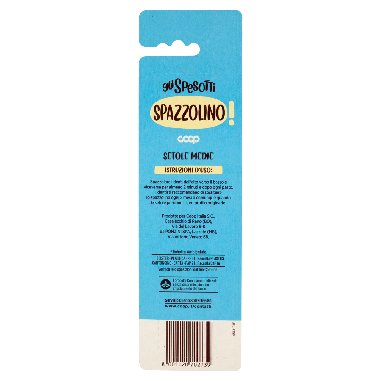 Spazzolino setole medie 2 pz - Immagine 11