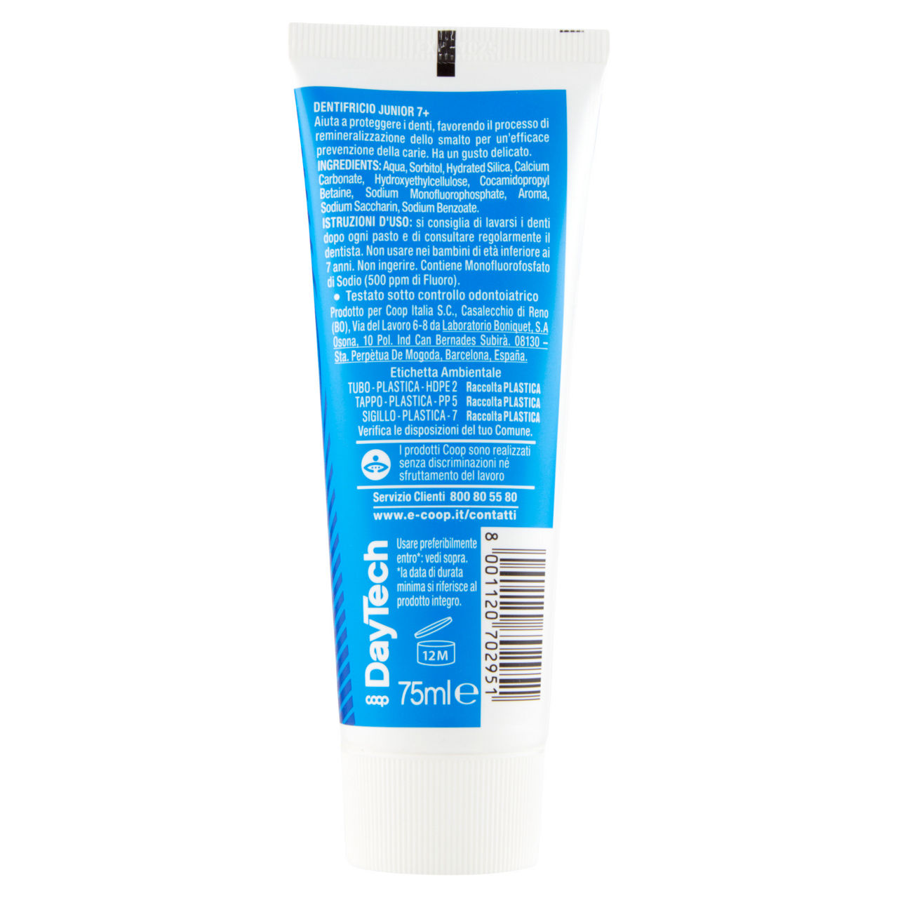 Dentifricio junior anticarie +7 anni 75 ml - Immagine 51