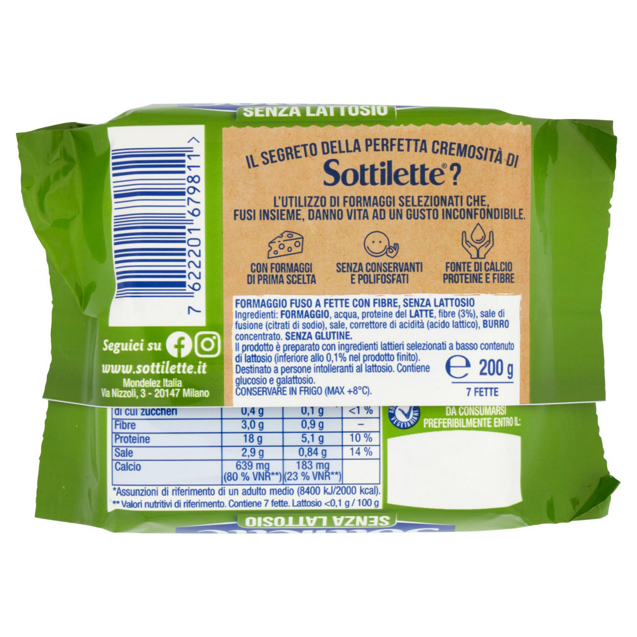 Sottilette senza lattosio 200 gr - Immagine 51