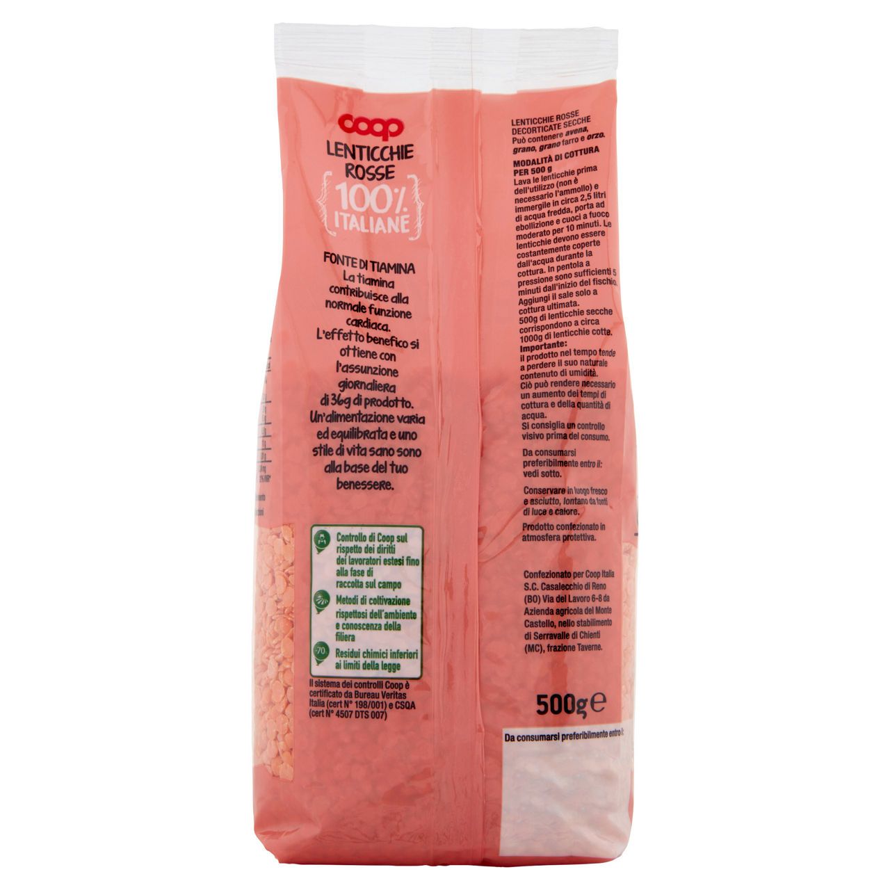 Lenticchie rosse decorticate 500 gr - Immagine 101