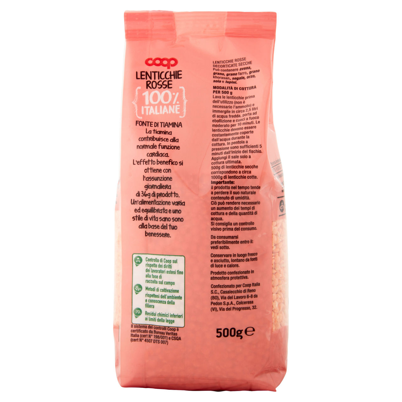 Lenticchie rosse decorticate 500 gr - Immagine 41