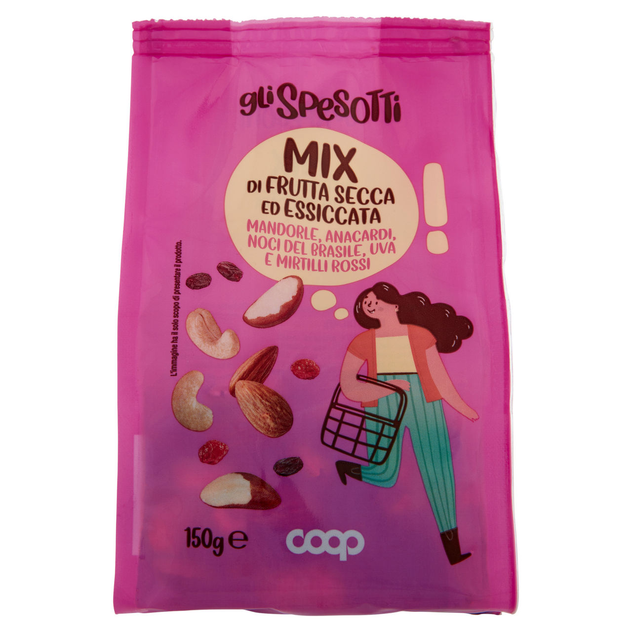 Mix frutta secca con noci del Brasile 150 gr - Immagine 01