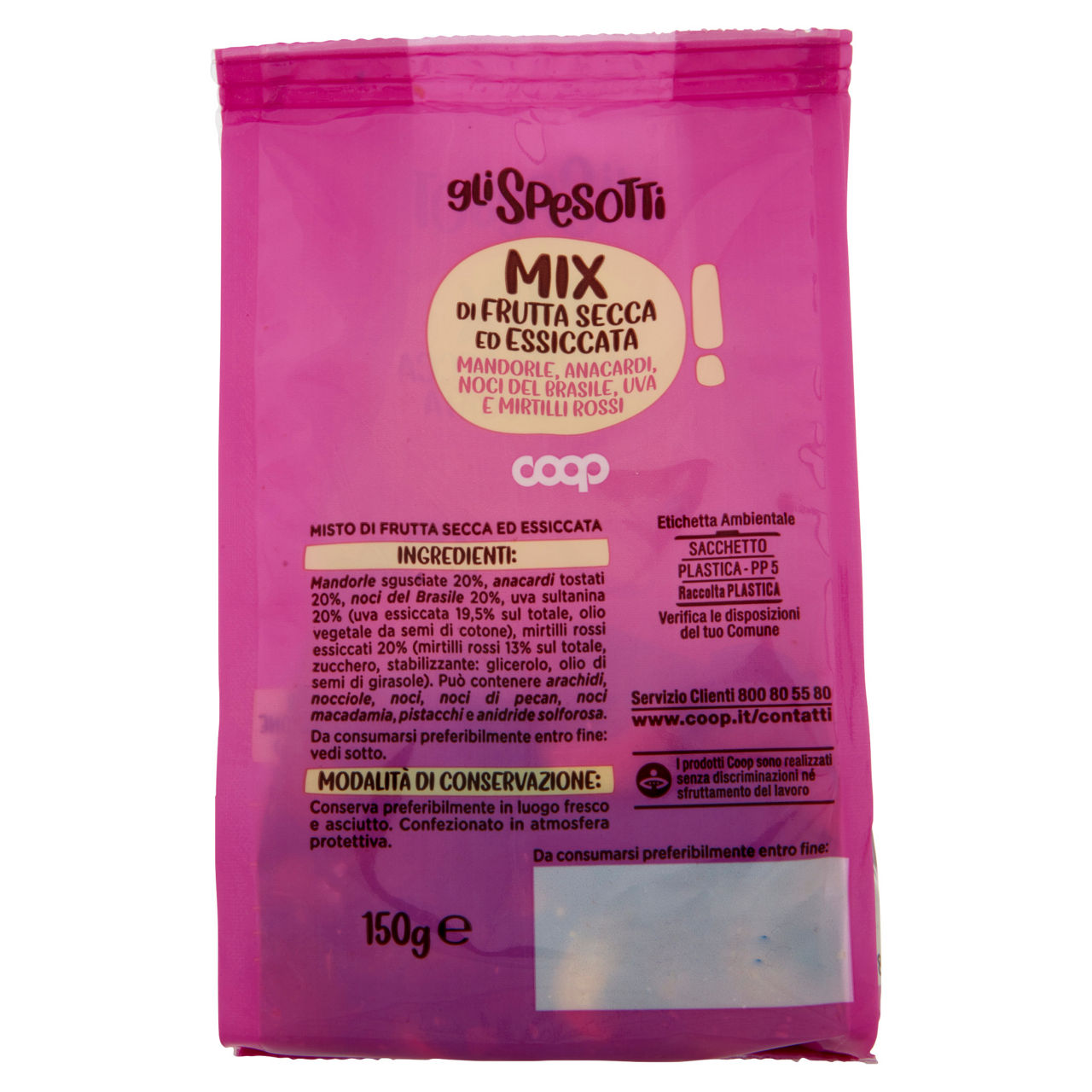 Mix frutta secca con noci del Brasile 150 gr - Immagine 71