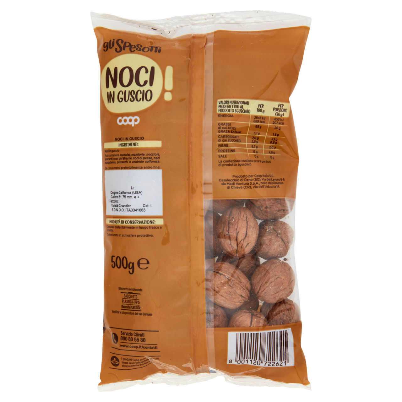 Noci con guscio 500 gr - Immagine 101