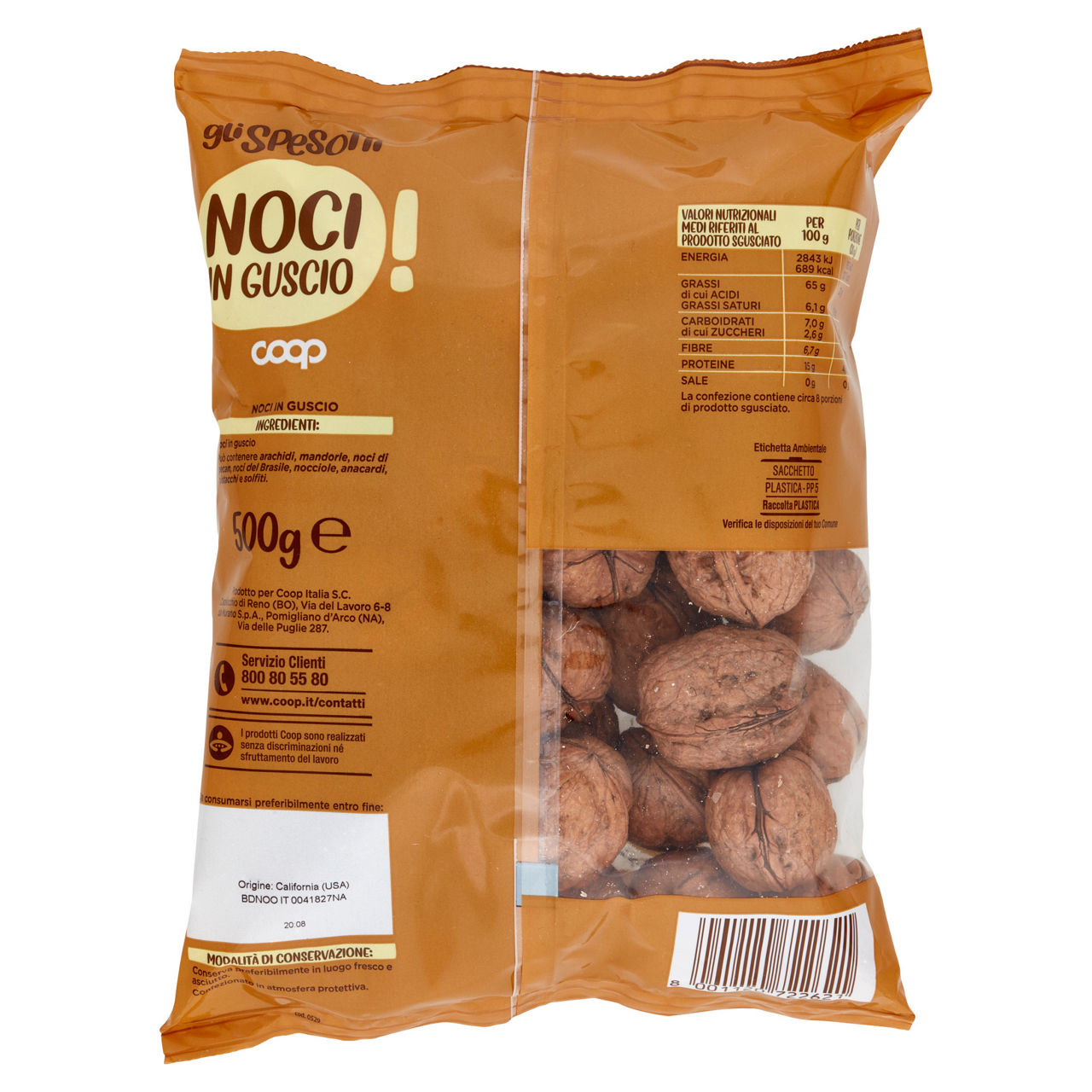 Noci con guscio 500 gr - Immagine 81