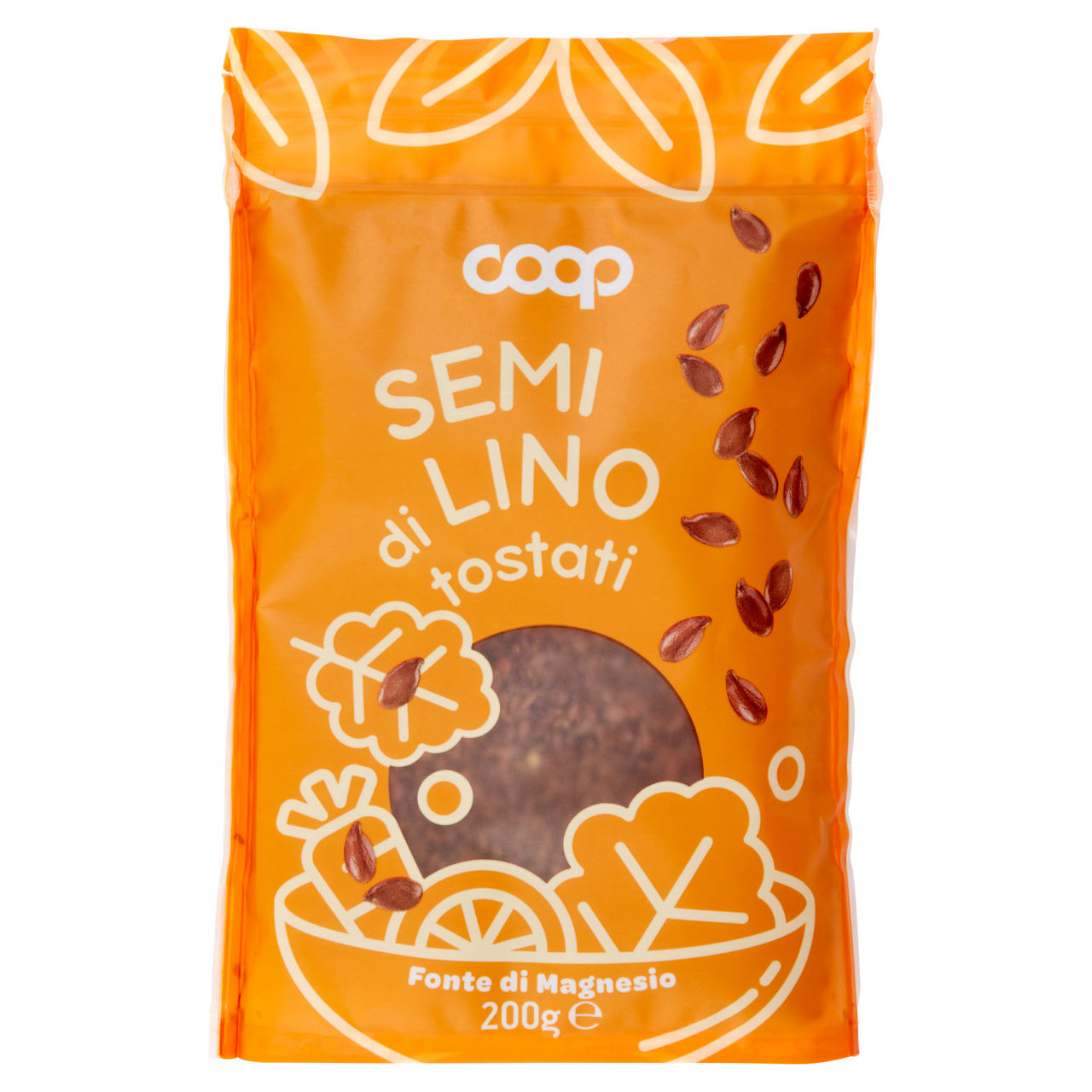 Semi di lino tostati 200 gr - Immagine 01