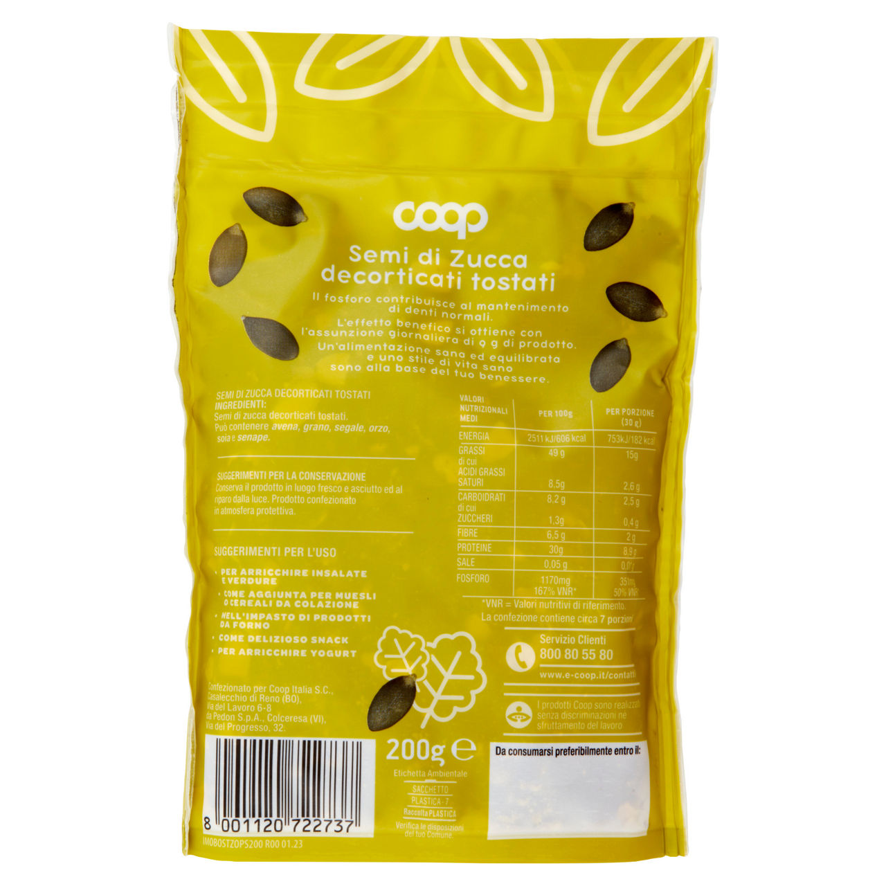 Semi di zucca tostati 200 gr - Immagine 11