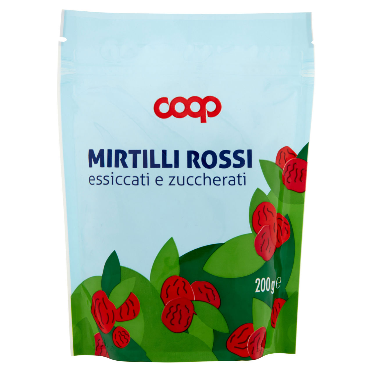 Mirtilli rossi essiccati e zuccherati 200 gr - Immagine 01