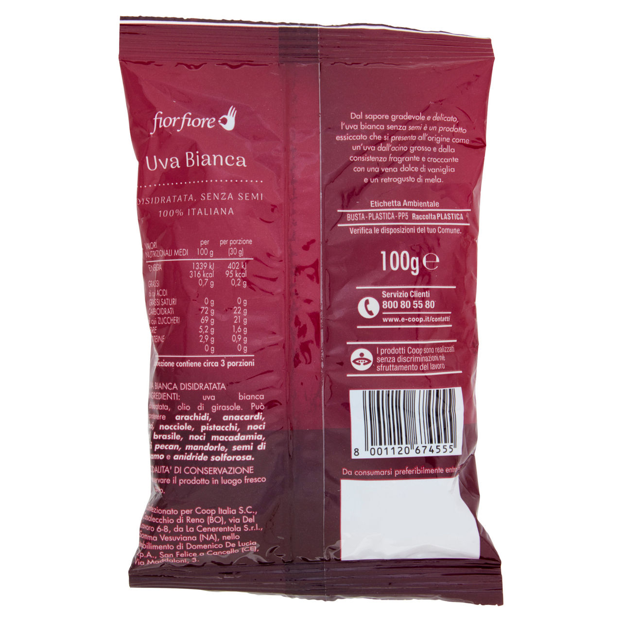 Uva bianca disidratata senza semi 100 gr - Immagine 41