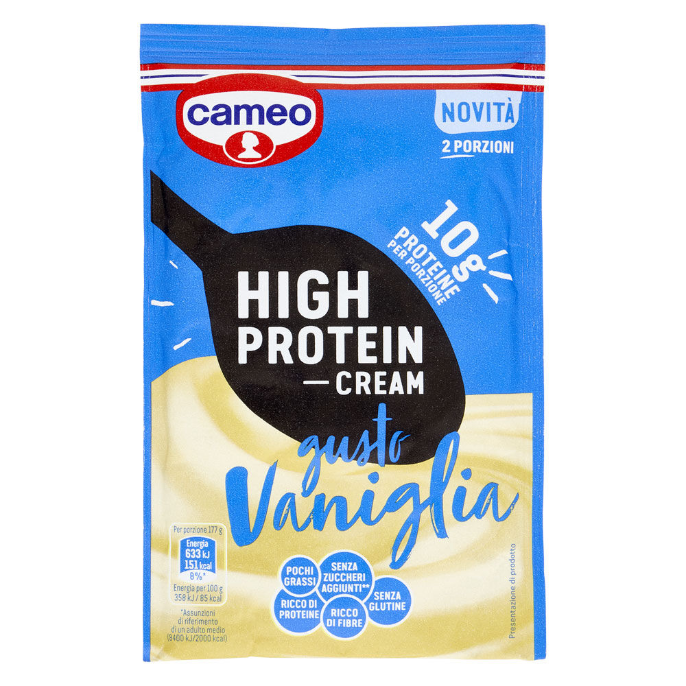 Preparato per budino alla vaniglia high protein 55 gr - Immagine 01
