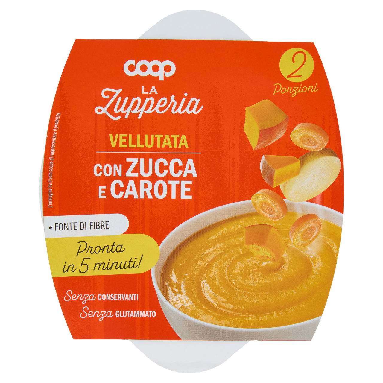 Vellutata con zucca e carote 620 gr - Immagine 01