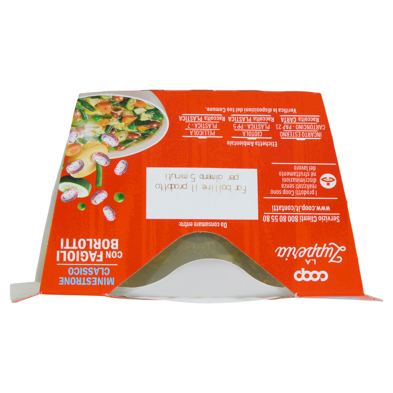 Minestrone classico con fagioli borlotti 620 gr - Immagine 31
