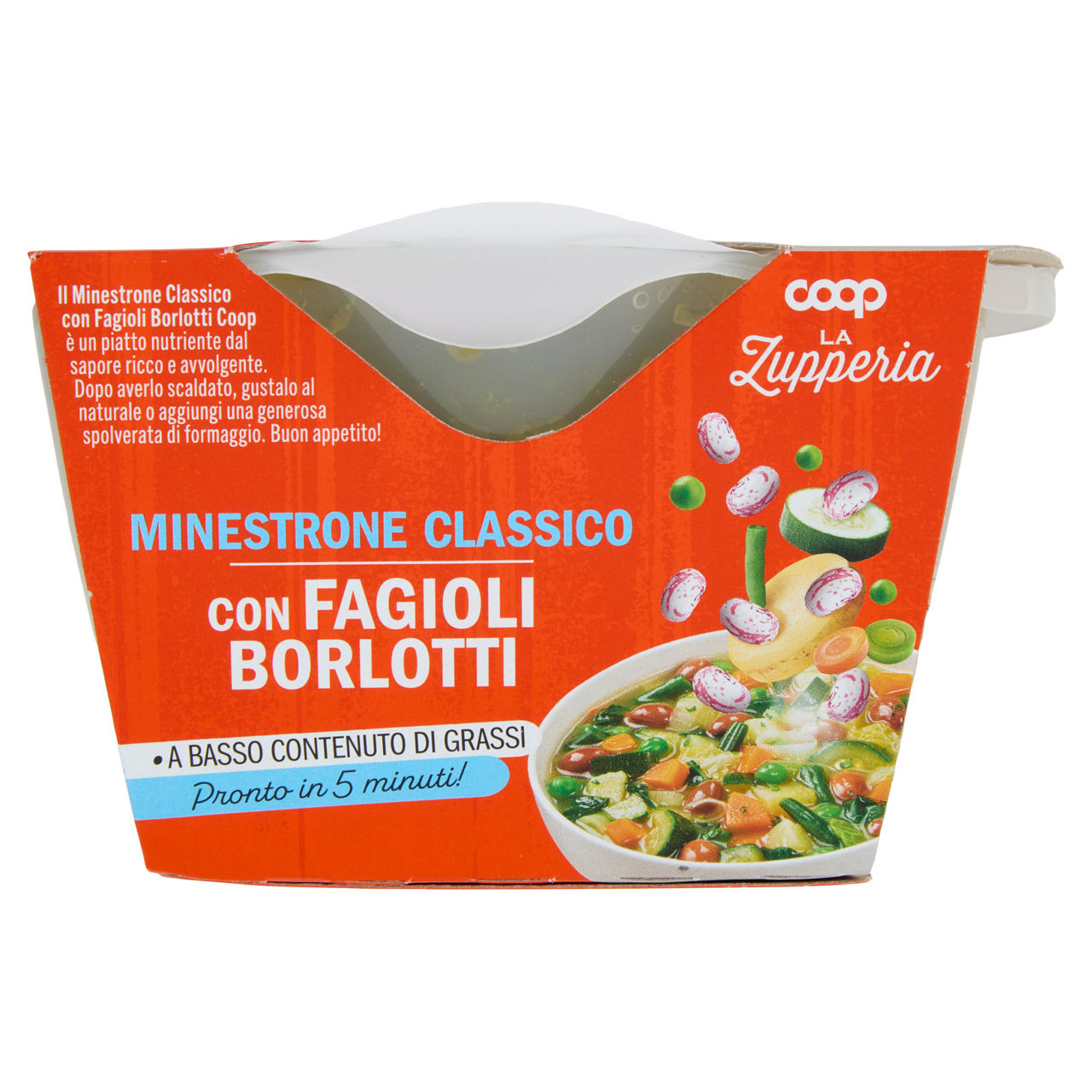 Minestrone classico con fagioli borlotti 620 gr - Immagine 21