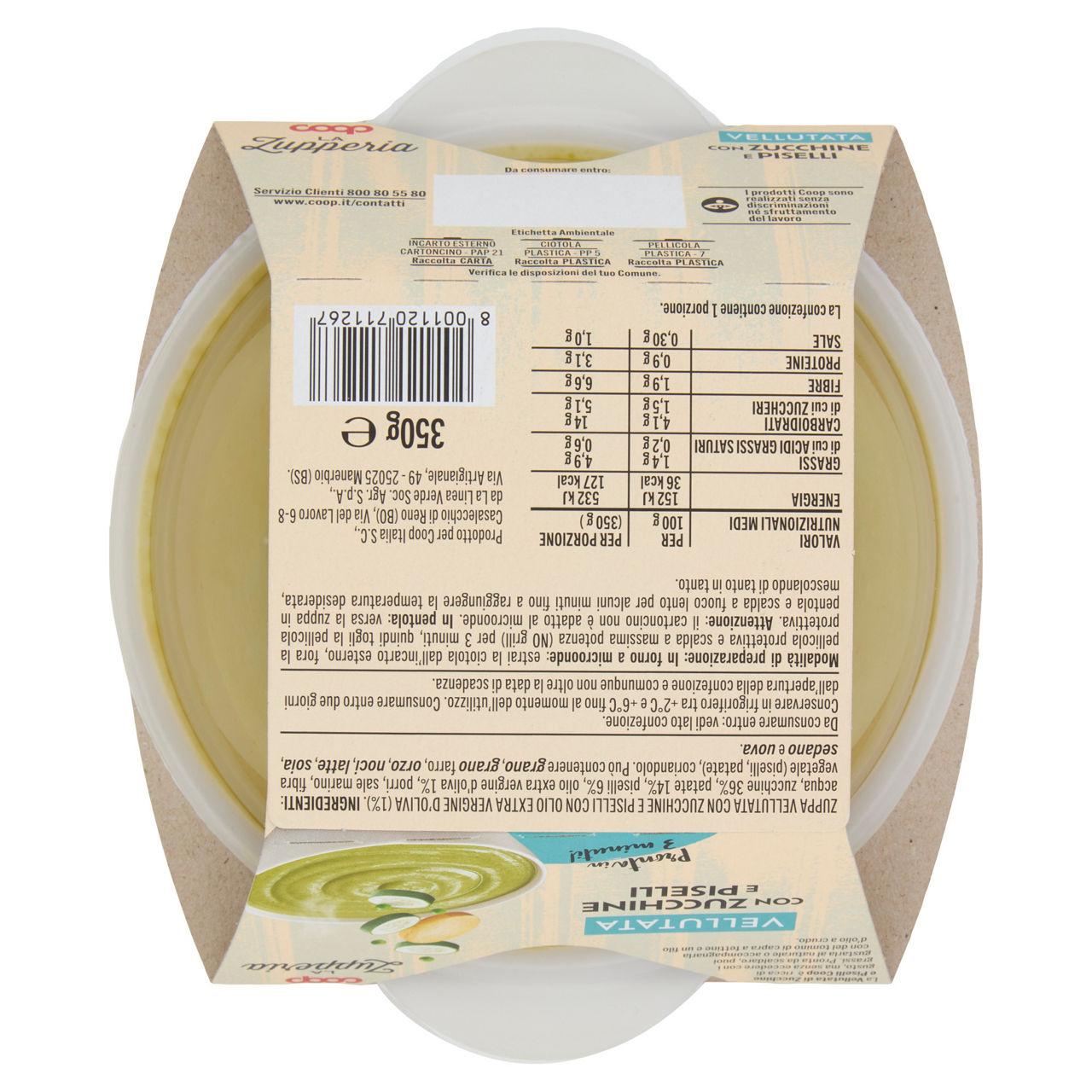 Vellutata con zucchine e piselli 350 gr - Immagine 31