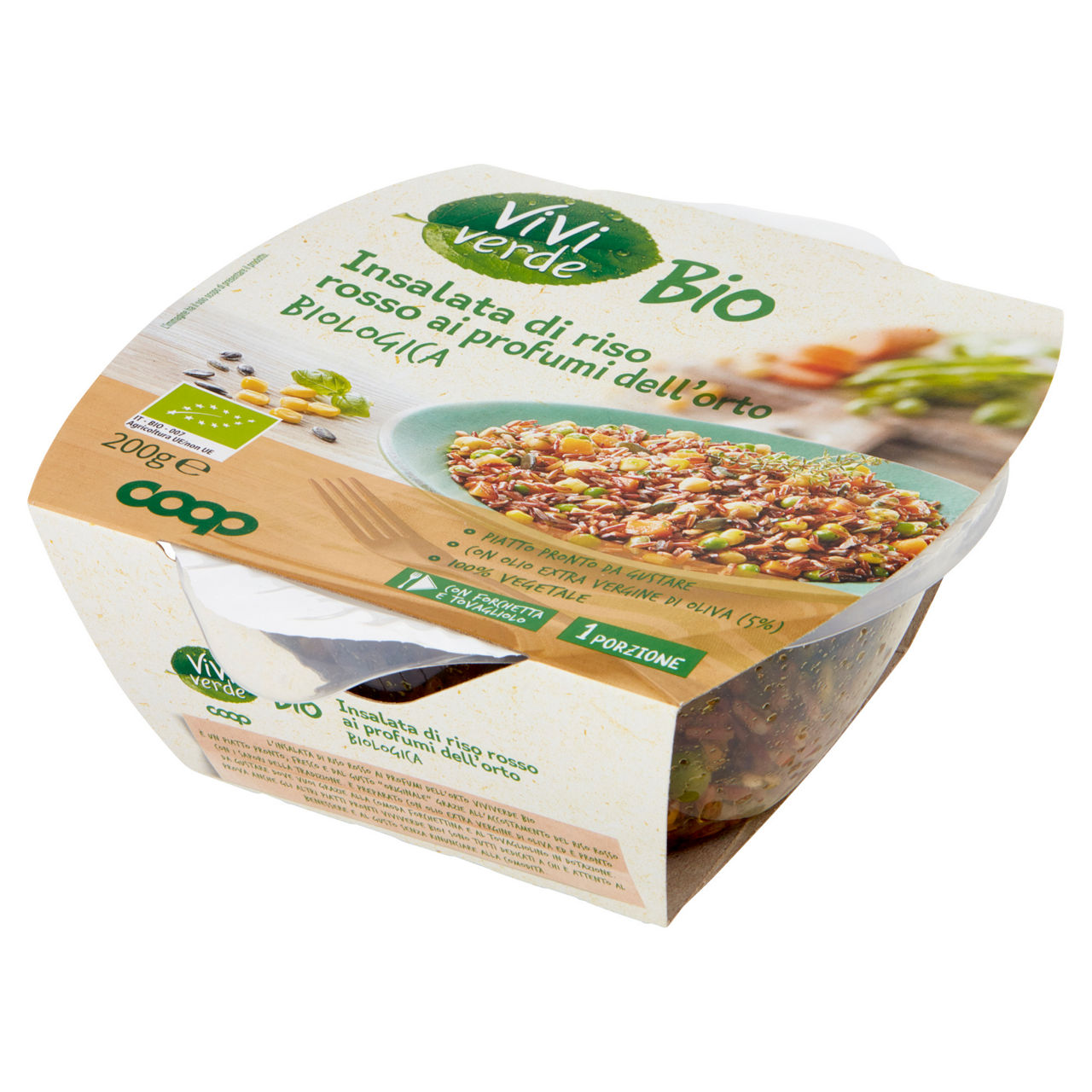 INSALATA DI RISO ROSSO CON VERDURE PROFUMI ORTO VIVI VERDE BIO COOP CIOT G 200 - Immagine 31