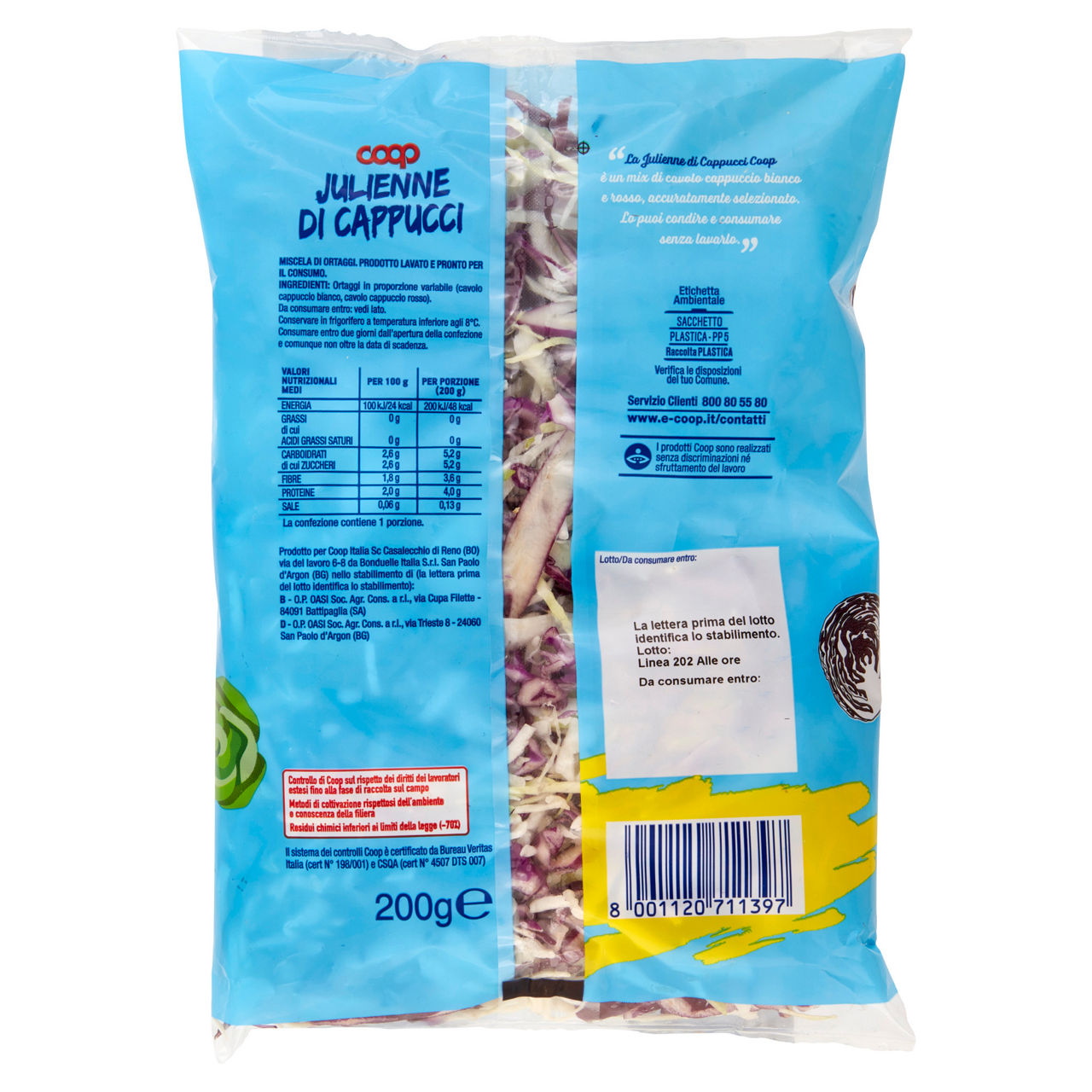 Insalata di cappuccio bianco e rosso 200 gr - Immagine 31