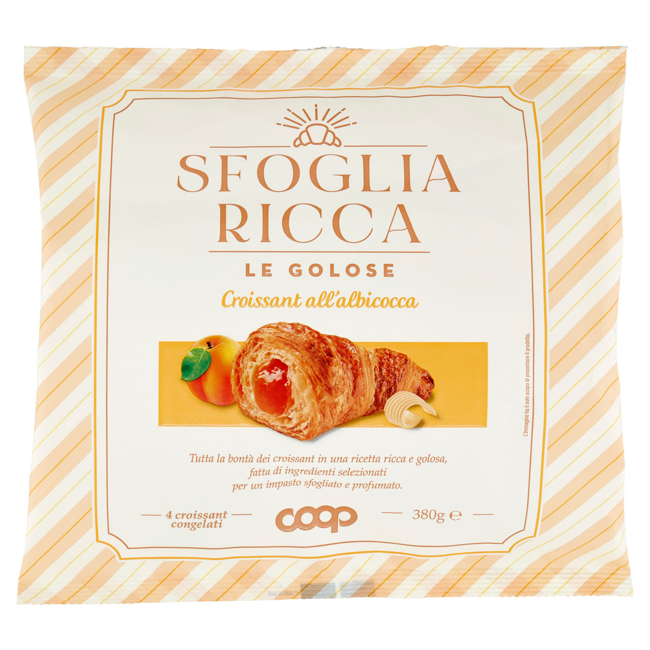 Croissant all'albicocca 4 pz 380 gr