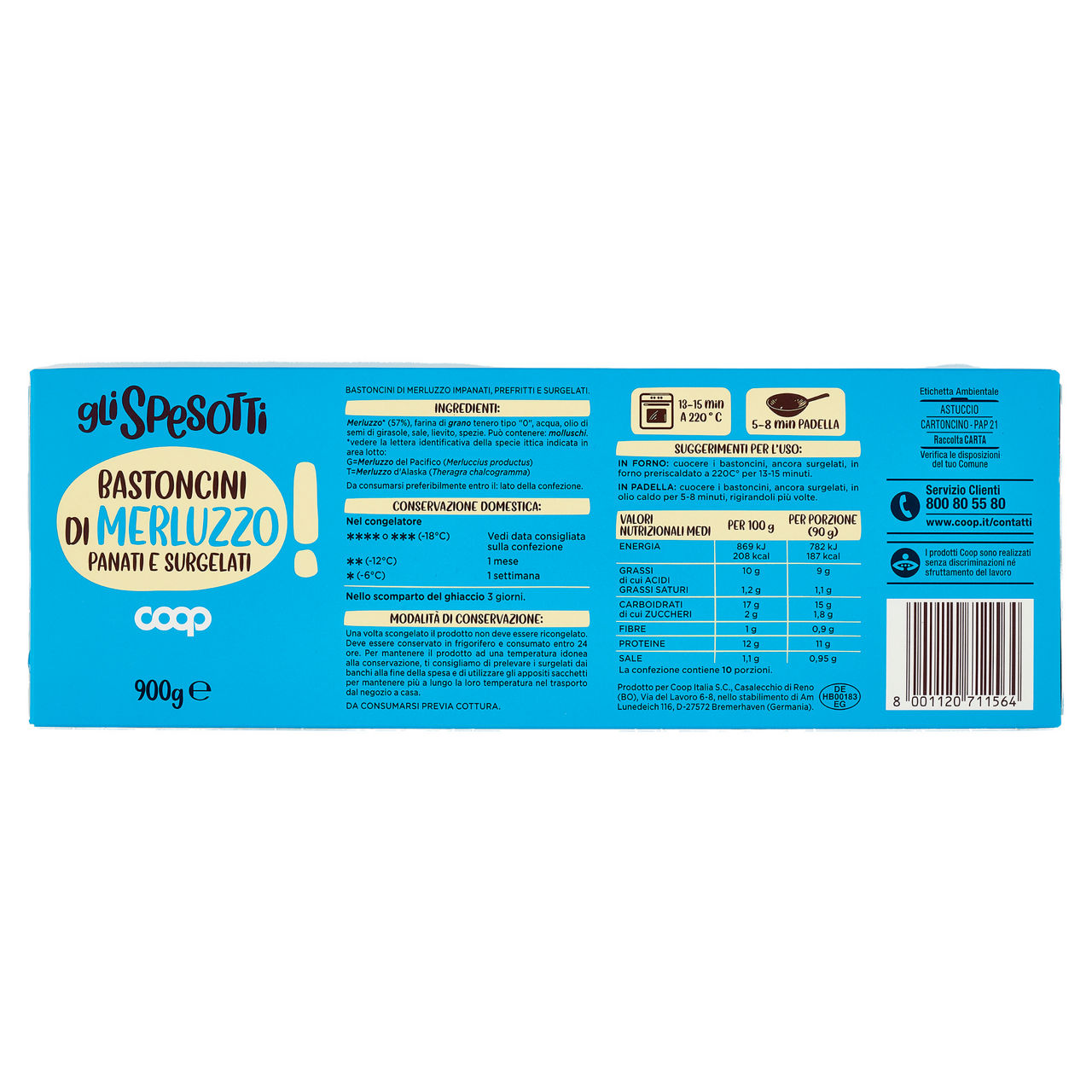 Bastoncini di merluzzo panati e surgelati 900 gr - Immagine 61