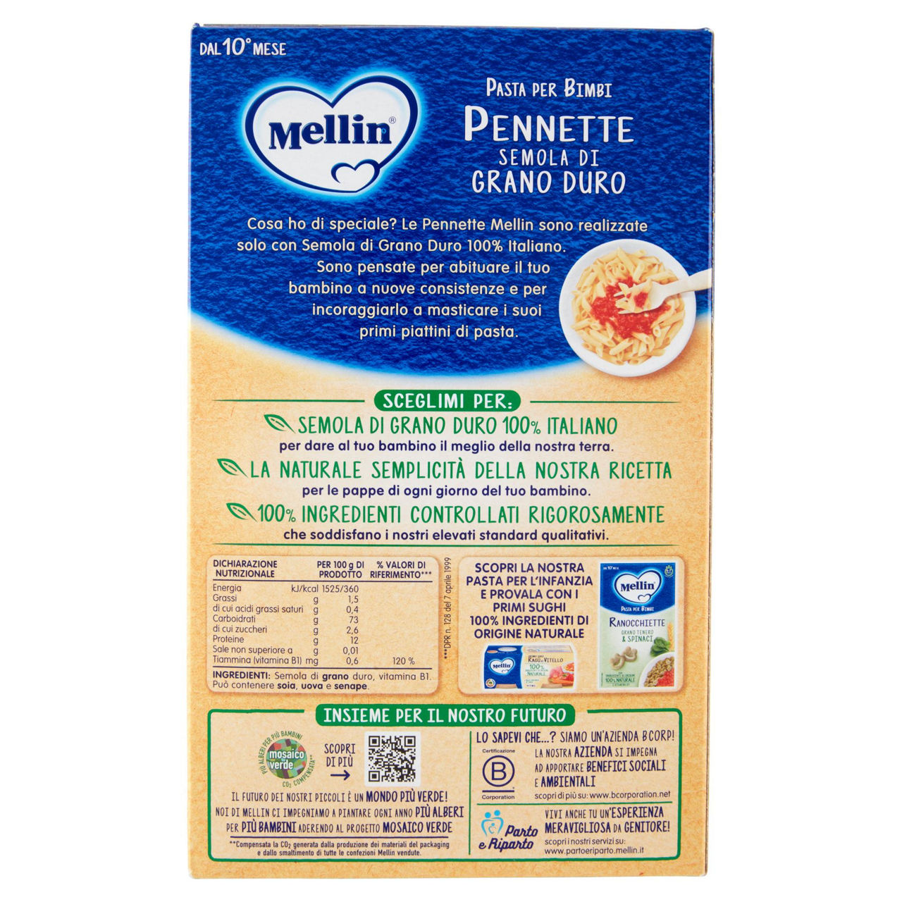 Pasta per bimbi pennette di semola di grano duro 280 gr - Immagine 31