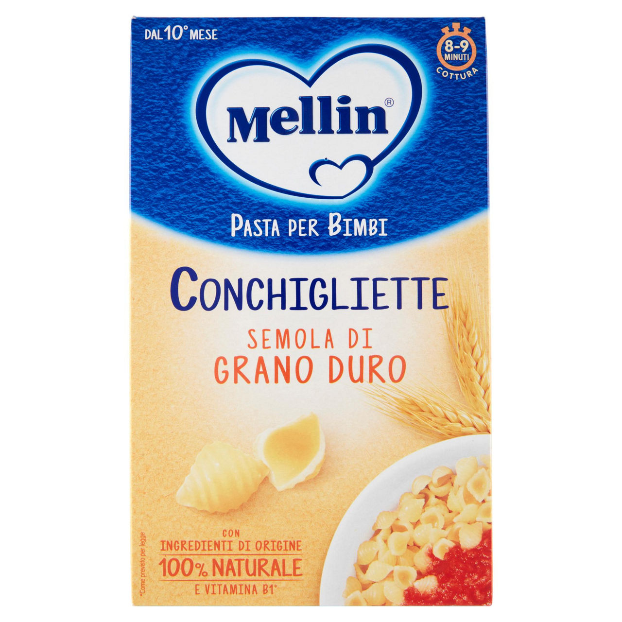 Pasta per bimbi conchigliette di semola di grano duro 280 gr - Immagine 01