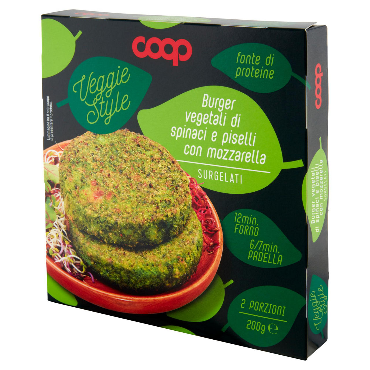 Burger vegetali di spinaci piselli e mozzarella surgelati 200 gr - Immagine 41