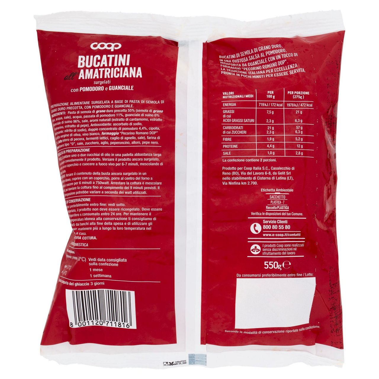 Bucatini all'Amatriciana surgelati 550 gr - Immagine 41