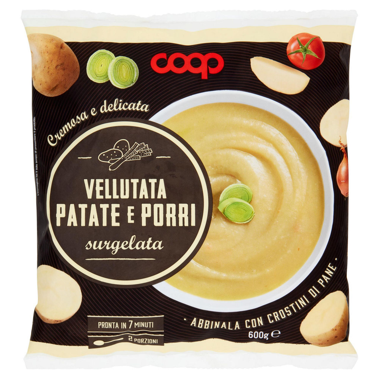 Vellutata di porri e patate surgelata 600 gr - Immagine 01