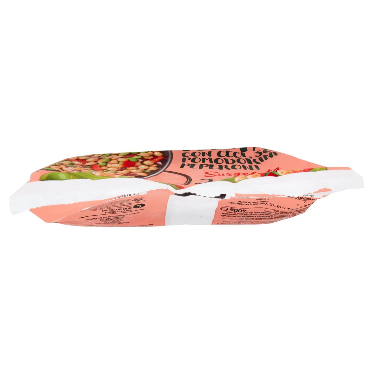 Fantasia vegetale con ceci soia pomodorini e peperoni surgelata 400 gr - Immagine 21