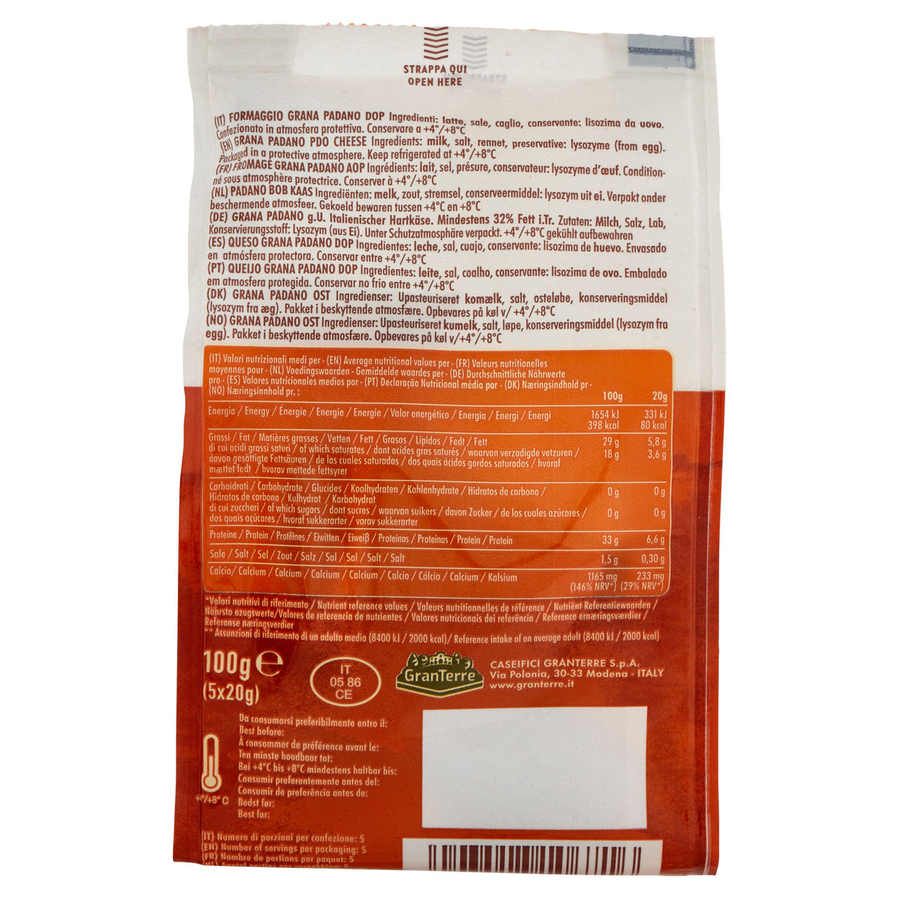 Snack di Grana padano DOP 5 pz 100 gr - Immagine 11