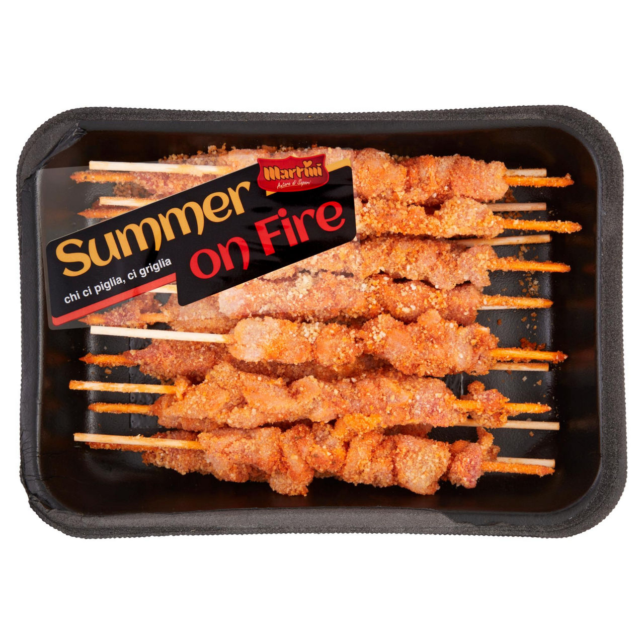 Arrosticini di pollo panati e marinati 330 gr
