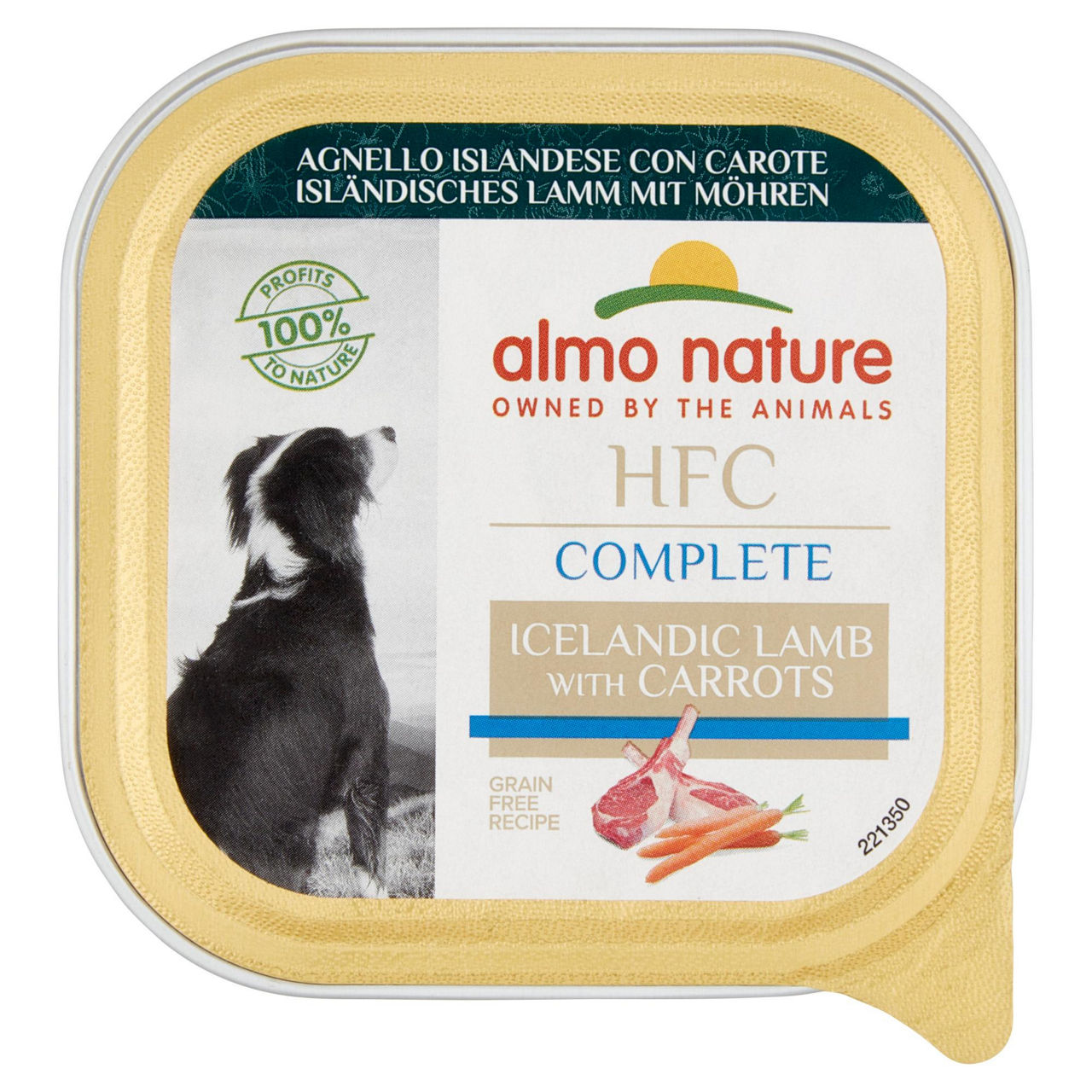 Umido per cani all'agnello Islandese con carote 85 gr - Immagine 01
