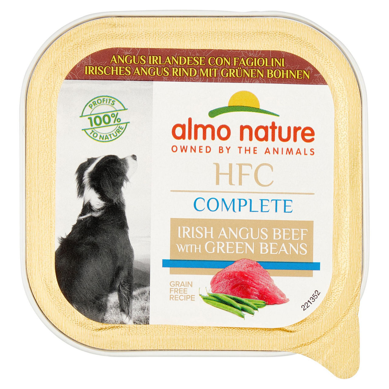 Umido per cani Angus irlandese e fagiolini 85 gr - Immagine 01