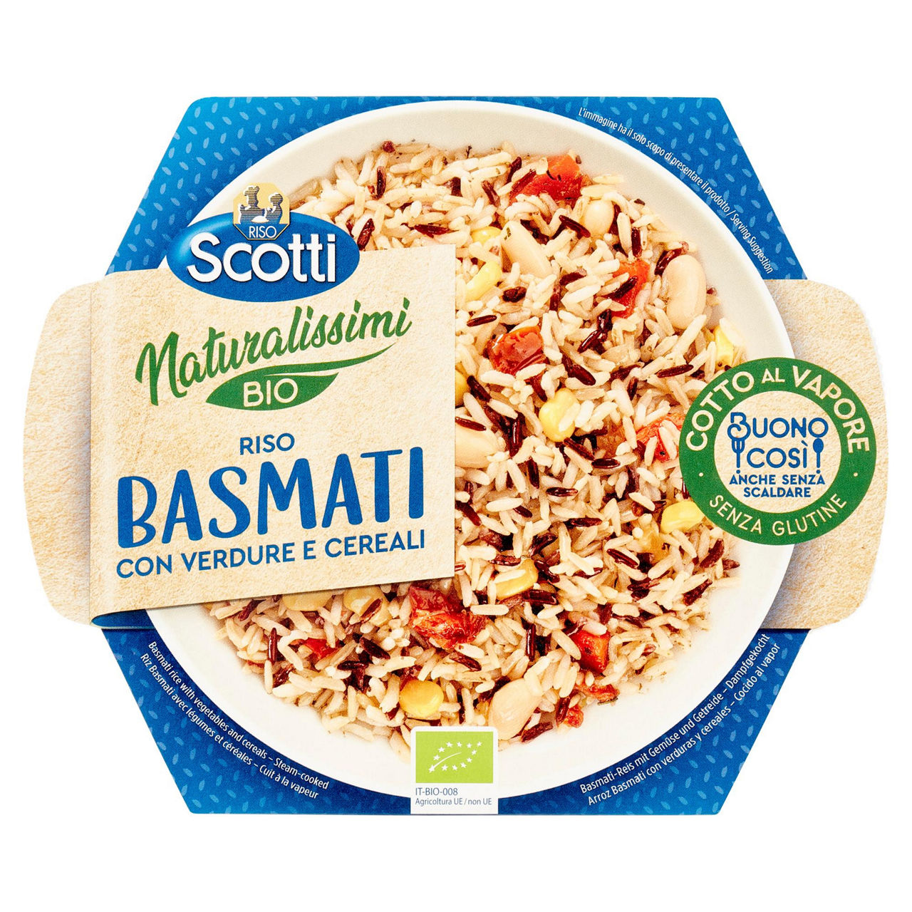 Riso basmati con verdure e cereali naturalissimi bio riso scotti g180 - Immagine 01