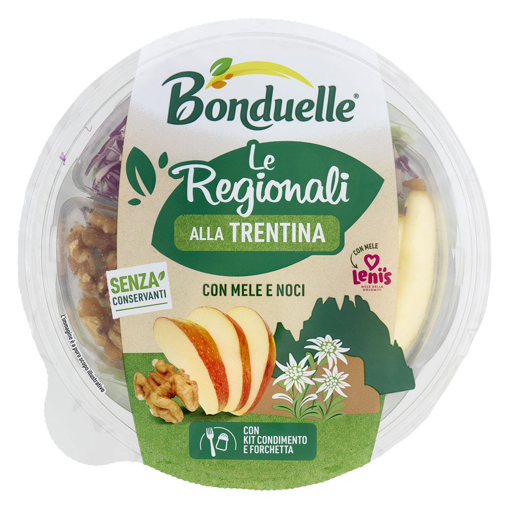 Insalata alla trentina con mele e noci 130 gr