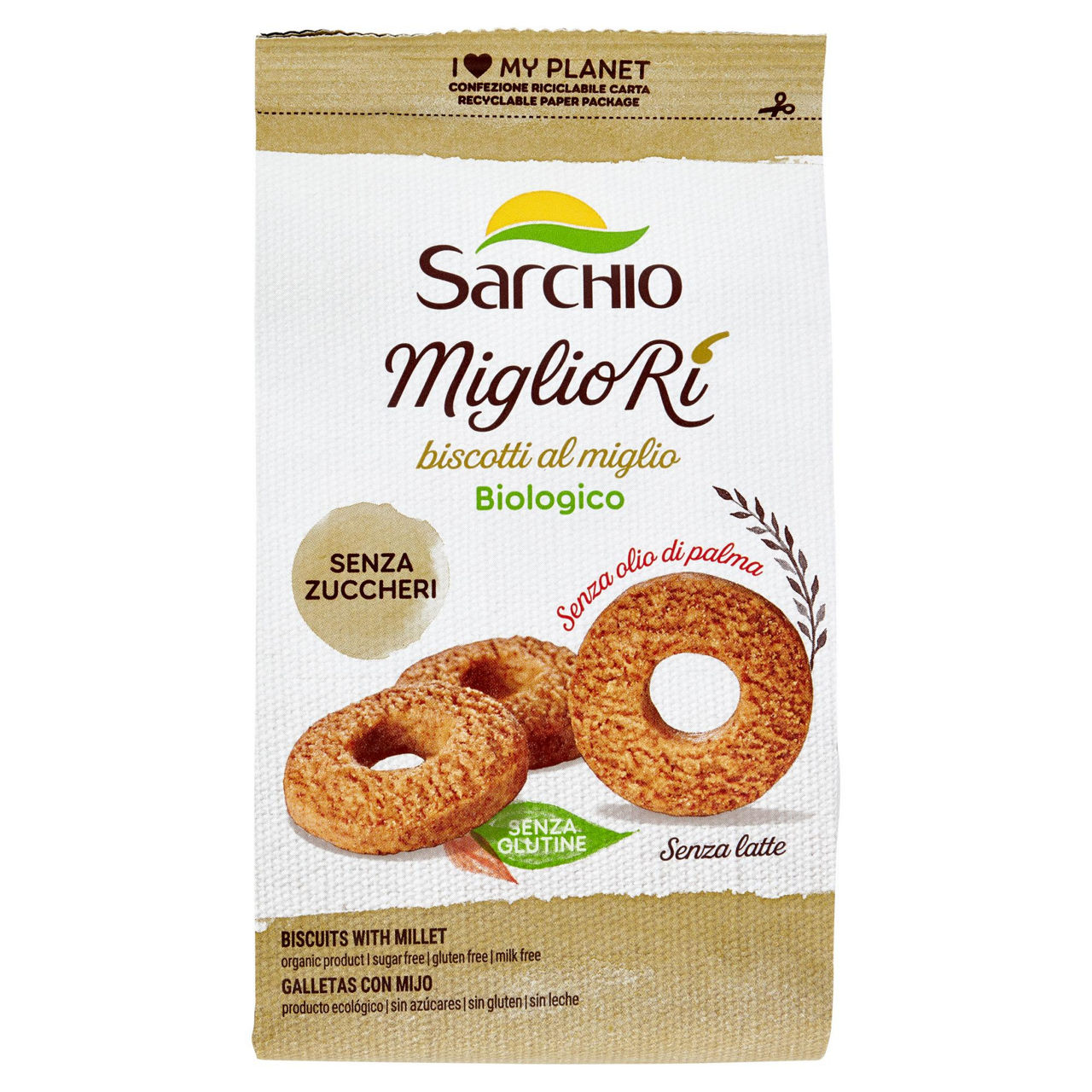 Biscotti al miglio Migliorì bio 200 gr - Immagine 01