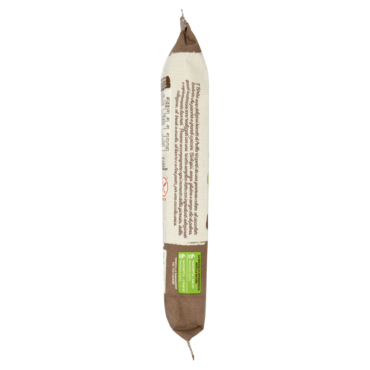 Biscotti ricoperti con cioccolato fondente extra Biribò bio 130 gr - Immagine 41