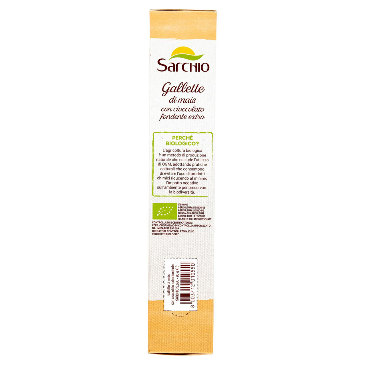 Gallette di mais con cioccolato fondente extra bio 95 gr - Immagine 31