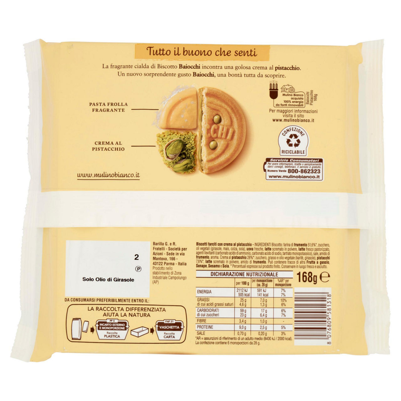 Biscotti Baiocchi al pistacchio 168 gr - Immagine 21