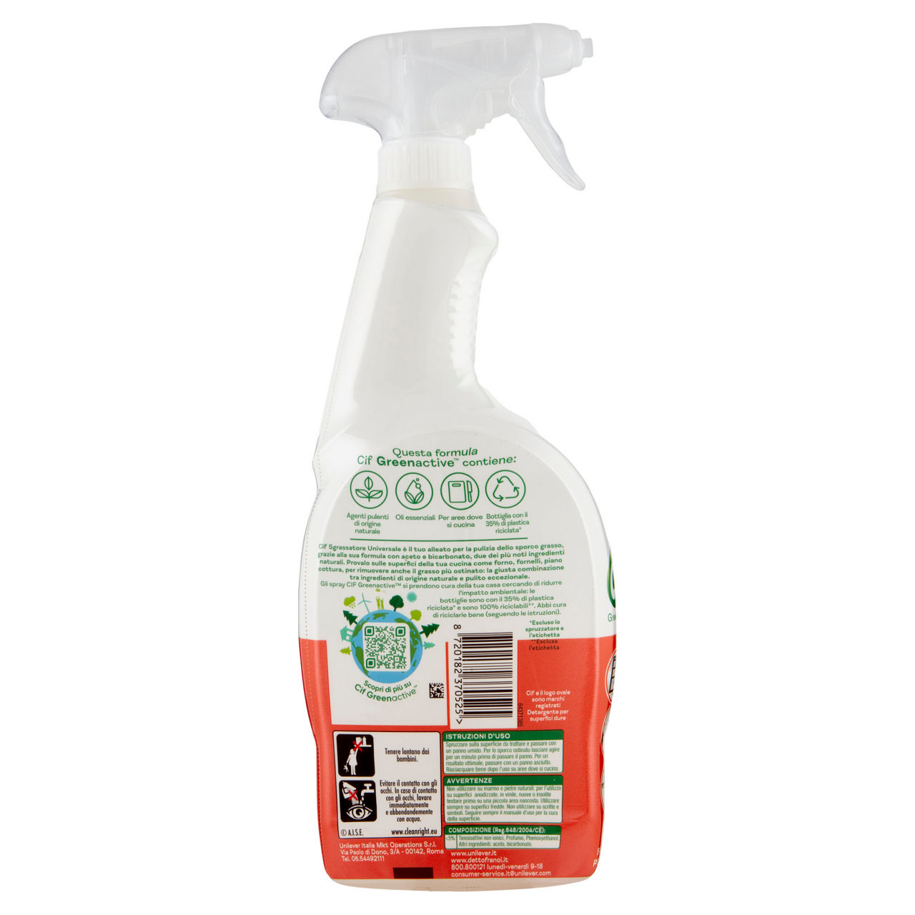 Sgrassatore spray universale Green Active aceto e bicarbonato 650 ml - Immagine 31