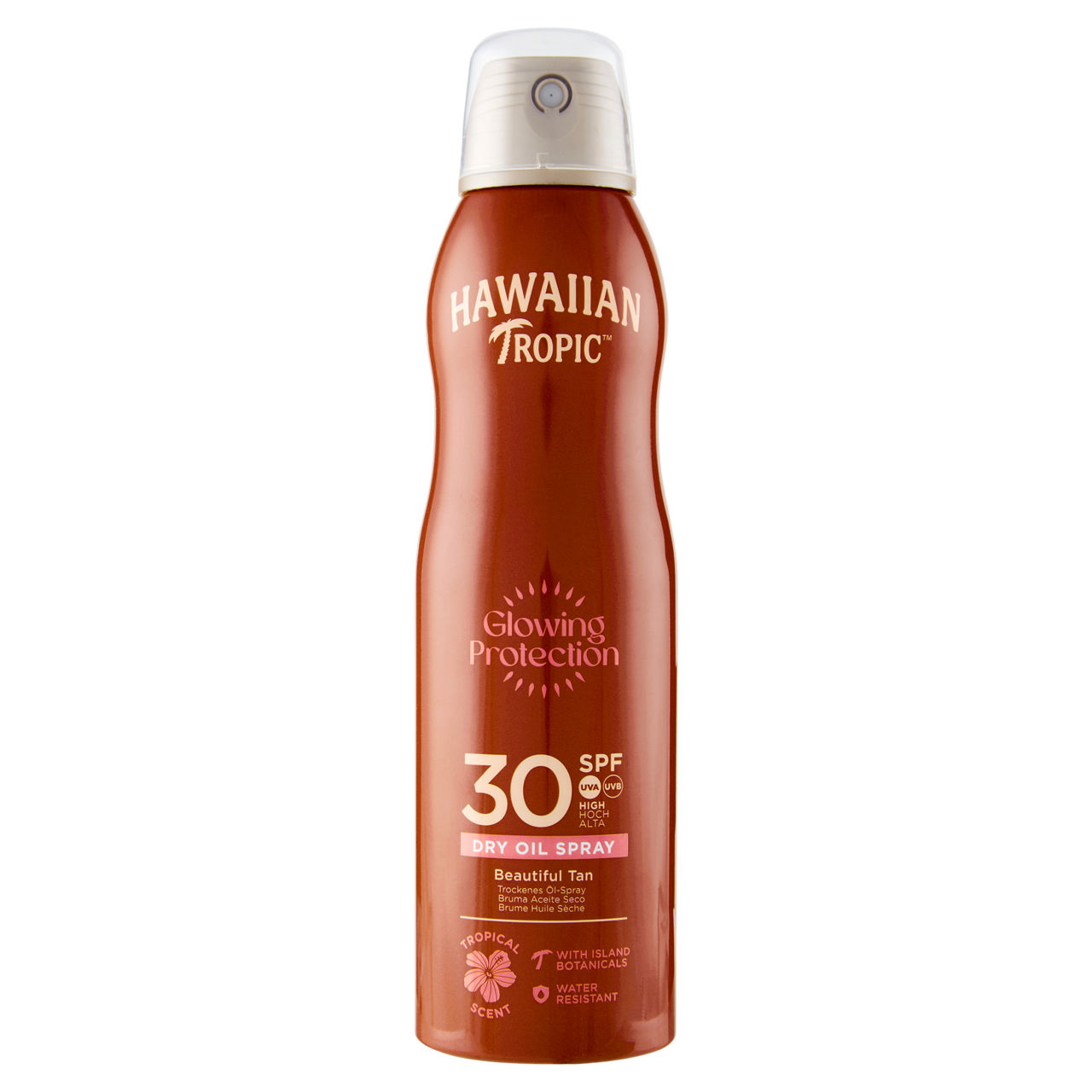Olio solare secco spray hawaiian tropic coconut & mango spf 30 ml 180 - Immagine 01